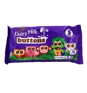 Cadbury Dairy Milk Buttons 16 x 70g - 5 Pack