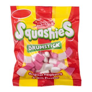 Swizzels - Drumstick Squashies - Raspberry & Milk 12 x 120g
