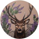 6 x 4 Cork Coasters - Wild Stag