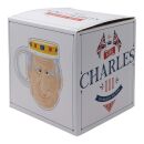 Ceramic Mug - 6 x King Charles III Head