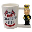 Ceramic Mug - 6 x King Charles III Handle