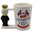 Ceramic Mug - 6 x King Charles III Handle