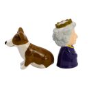 Ceramic Salt & Pepper Set - 6 x Queen Elizabeth II...