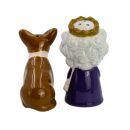 Ceramic Salt & Pepper Set - 6 x Queen Elizabeth II & Corgi