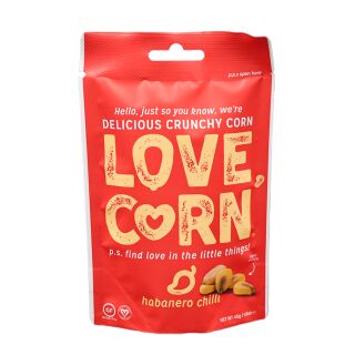 Love Corn - Hot & Spicy Crunchy Corn 10 x 45g