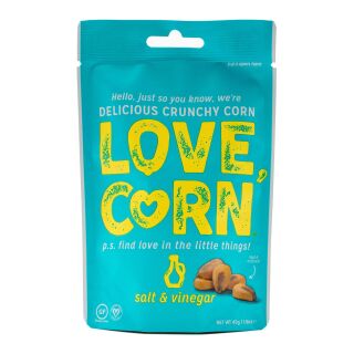 Love Corn - Salt & Vinegar Crunchy Corn 10 x 45g