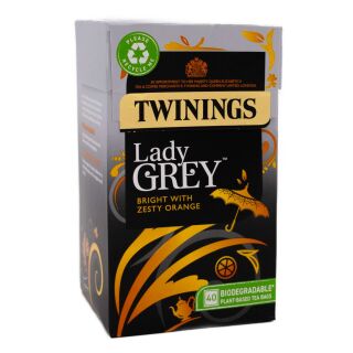 Twinings Lady Grey 4 x 40 Tea Bags 100g