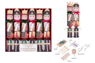 Harvey & Mason - 6 Christmas Crackers - Nutcracker