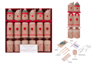 Harvey & Mason - 6 Christmas Crackers - Gingerbread