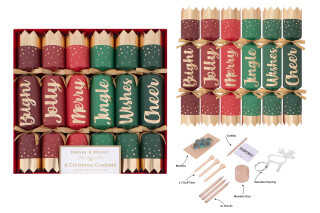 Harvey & Mason - 6 Christmas Crackers - Xmas Cheer