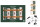 Harvey & Mason - 8 Premium Christmas Crackers - Green & White - Tree