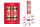 Harvey & Mason - 10 Large Christmas Cracker - White & Red - Poinsettia