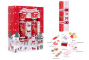 10 Family Eco Christmas Crackers - Red & White -...