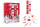 10 Family Eco Christmas Crackers - Red & White - Santa & Yelpers