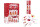 10 Family Eco Christmas Crackers - Red & White - Gingerbread