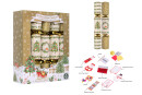 10 Family Eco Christmas Crackers - Cream & Gold -...