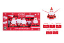 Christmas Time - 6 Novelty Crackers - Red - Santa