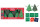 Christmas Time - 6 Novelty Crackers - Green - Tree