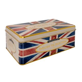 New English Teas - English Tea Selection 100 Tea Bags - Union Jack Vintage Tin
