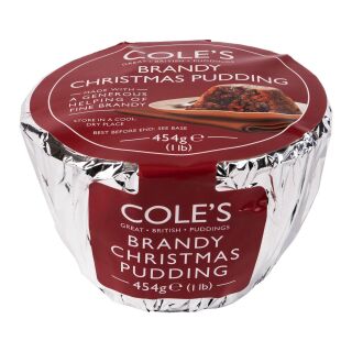 Cole's Traditional Brandy Christmas Pudding 6 x 454g