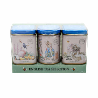 New English Teas - Loose Tea Selection 24 x 70g - 3 Beatrix Potter - Peter Rabbit Tins