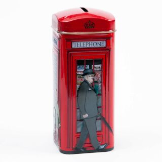 New English Teas - English Afternoon Tea 24 x 14 Tea Bags - Phone Box Tin