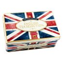 New English Teas - English Tea Selection (Breakfast, Earl Grey, Afternoon) 12 x 100 Tea Bags - Union Jack Vintage Tin