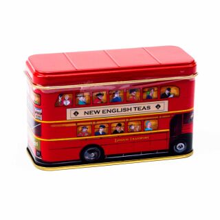 New English Teas - English Afternoon Tea 16 x 25 Tea Bags - London Bus Tin