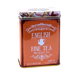 New English Teas - English Breakfast Tea Tea - English Fine Tea Vintage Tin - 12 x 125g Loose Tea