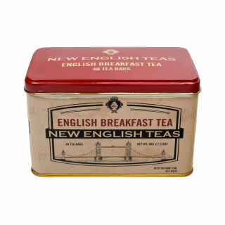 New English Teas - English Breakfast Tea 16 x 40 Tea Bags - Vintage Tower Bridge