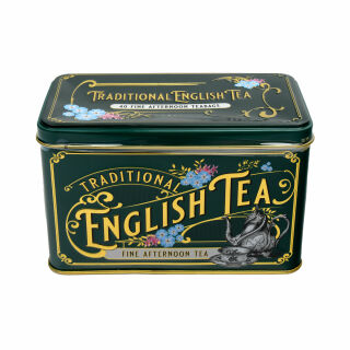 New English Teas - English Afternoon Tea 16 x 40 Tea Bags - Victorian Vintage Tin