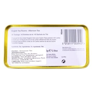 New English Teas - English Afternoon Tea 16 x 40 Tea Bags - English Tea Room Tin