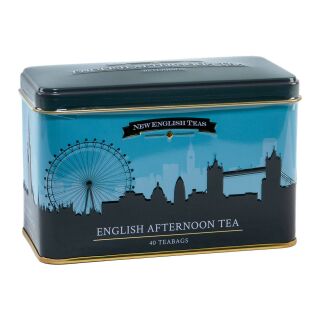 New English Teas - English Afternoon Tea 16 x 40 Tea Bags - Londons Skyline Tin