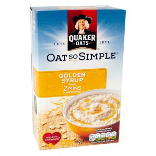 Quaker Oat So Simple Golden Syrup 9 x 10 Sachets 360g