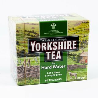 Taylors of Harrogate Yorkshire Tea for Hard Water 10 x 80 Tea Bags 250g