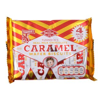 Tunnocks Caramel Wafer Biscuits 20 x 4 x 30g