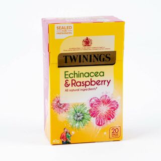 Twinings Echinacia & Raspberry 4 x 20 Tea Bags 40g