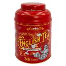 New English Teas - English Breakfast Tea 240 Tea Bags - Vintage Victorian Tin - Red