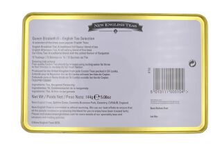 New English Teas - English Tea Selection 72 Tea Bags - Queen Elizabeth II Tin