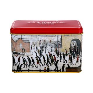 New English Teas - English Breakfast Tea 16 x 40 Tea Bags - L.S. Lowry Tin - Coming From The Mill