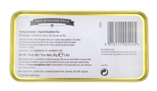 New English Teas - English Breakfast Tea 40 Tea Bags - Flying Scotsman Tin