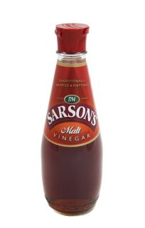 Sarsons Malt Vinegar Glass Bottle 12 x 250ml