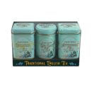 New English Teas - Loose Tea Selection 24 x 70g - 3 Vintage Victorian Tins - Mint