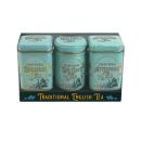 New English Teas - Loose Tea Selection 24 x 70g - 3 Vintage Victorian Tins - Mint