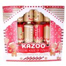 Christmas Time - 12 x 6 Family Game Crackers - Gingerbread Men - Kazoo Festive House Of Tunes