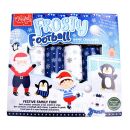Christmas Time - 12 x 6 Family Game Crackers - Blue & White - Frosty Football