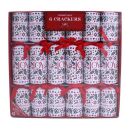 Christmas Cracker 6 x 6 Pack - White & Red -...