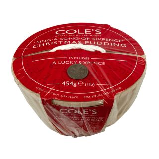 Cole's "Sing-A-Song-Of-Sixpence" Christmas Pudding 6 x 454g