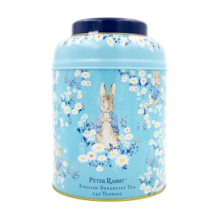 New English Teas - English Breakfast Tea 4 x 240 Tea Bags - Beatrix Potter Tin - Daisies
