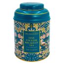 New English Teas - English Breakfast Tea 240 Tea Bags - Song Thrush and Berries Tin - Teal